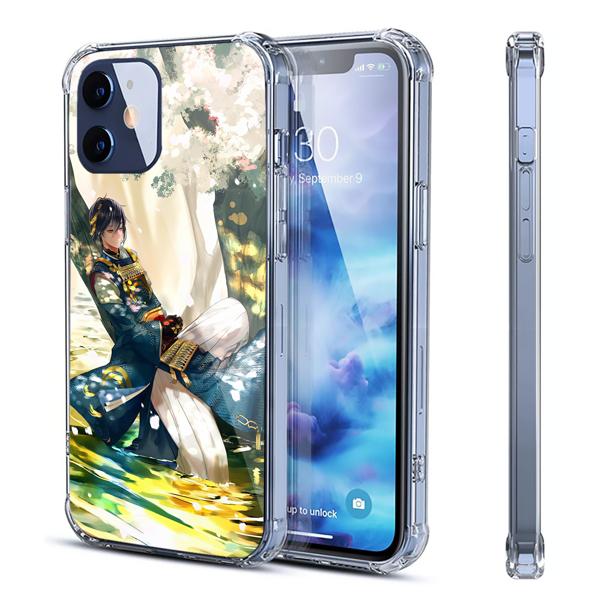 （画像用） 刀剣乱舞 Touken Ranbu 【iPhone 12シリーズ対応】透明スマホケース（クリアソフトケース）